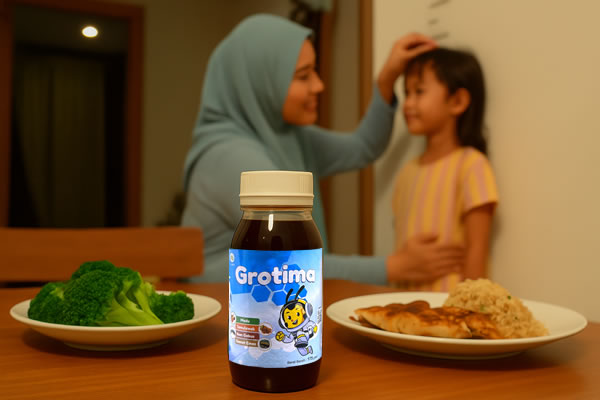 makanan sehat dan grotima bantu tambah tinggi badan anak