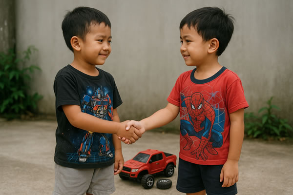 anak berempat karena mainan rusak