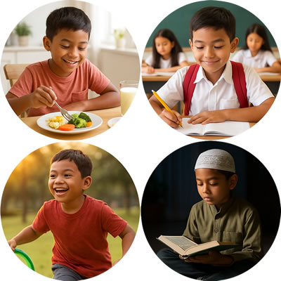 anak makan sehat dan gizi seimbang jadi cerdas sehat jasmani dan rohani